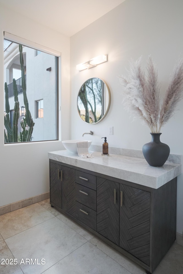 bathroom with vanity