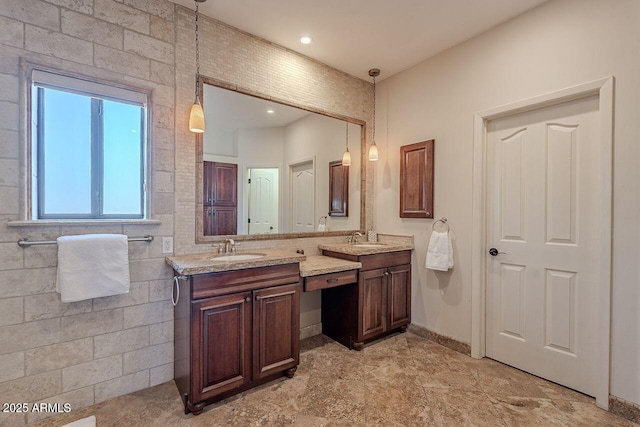 bathroom with vanity