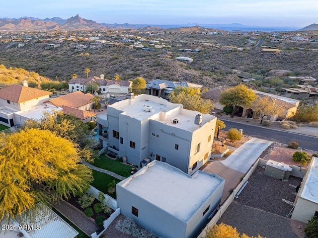 aerial view featuring a mountain view