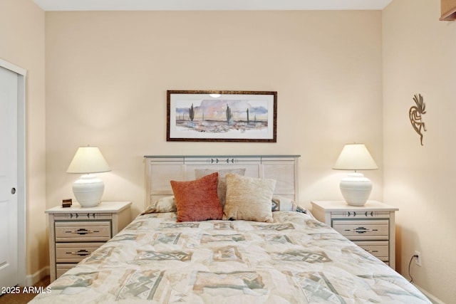 bedroom featuring a closet