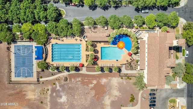 birds eye view of property