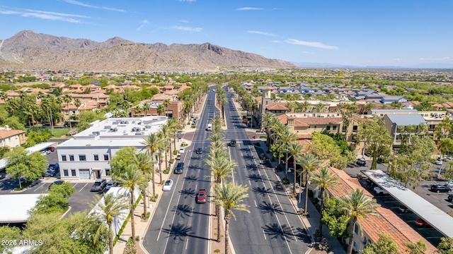 bird's eye view featuring a mountain view