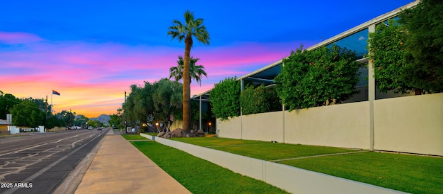view of street with sidewalks