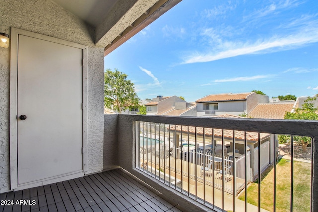 view of balcony