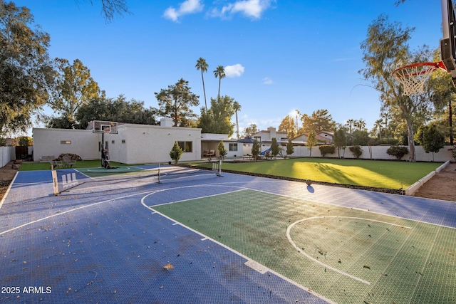 view of basketball court