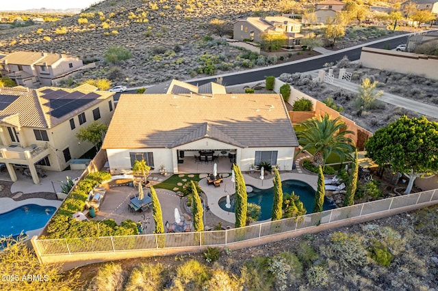 birds eye view of property
