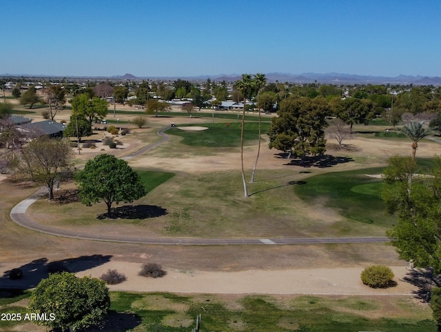 surrounding community with a mountain view