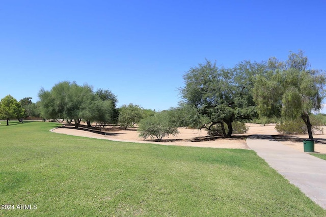 view of home's community featuring a yard