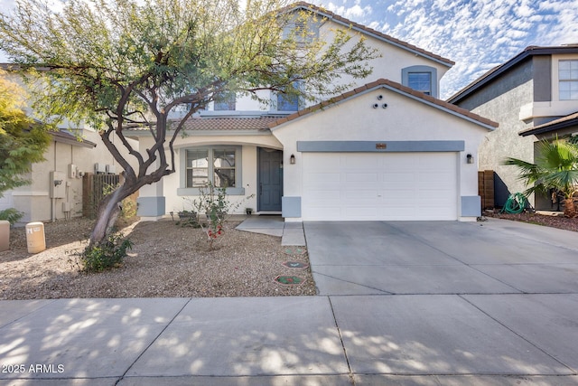 view of front of house featuring a garage