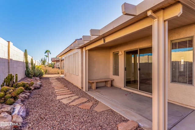 view of yard with a patio area