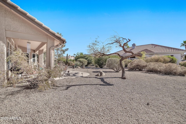 view of yard featuring a patio