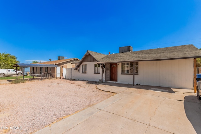 view of ranch-style home