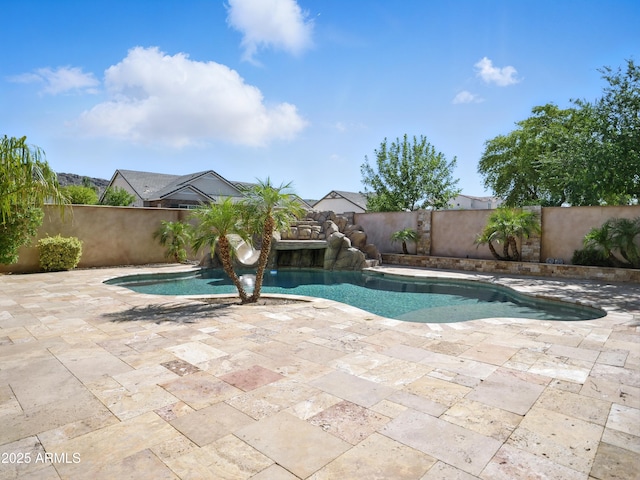2822 E Constance Way, Phoenix, AZ 85042 - view of pool featuring a patio and a fenced backyard