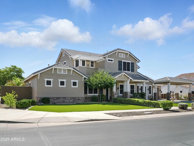 2822 E Constance Way, Phoenix, AZ 85042 - craftsman-style house featuring stone siding