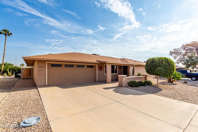 ranch-style house with a garage