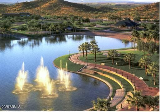 view of water feature