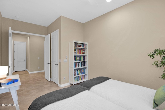 view of tiled bedroom