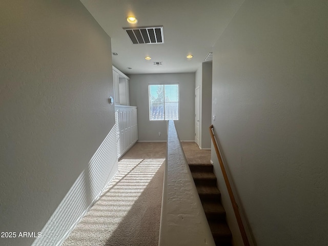 876 S Colonial Dr, Gilbert, AZ 85296 - hallway featuring light colored carpet and recessed lighting