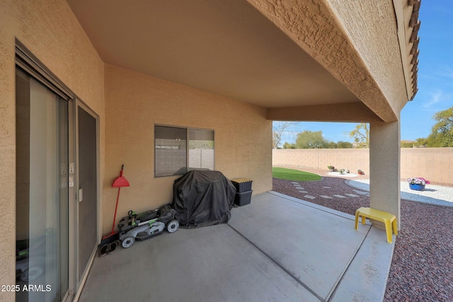 view of patio / terrace featuring grilling area