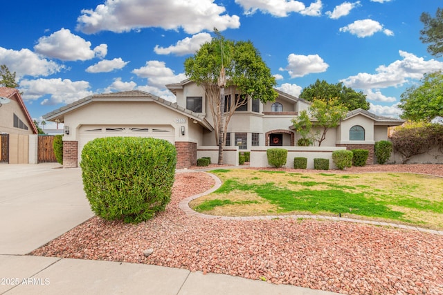 view of front of house featuring a garage