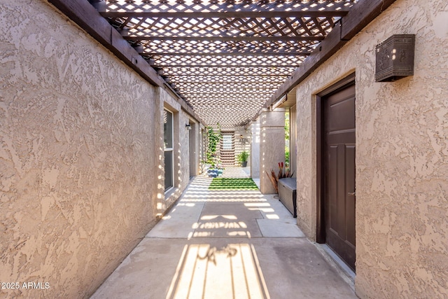 view of patio / terrace with a pergola