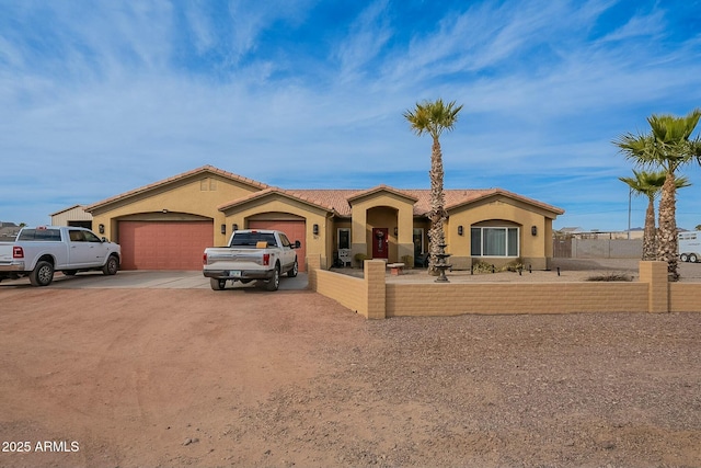 view of front of house featuring a garage