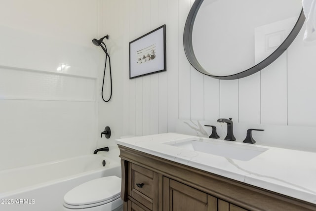 2326 E Spruce Dr, Chandler, AZ 85286 - full bath featuring vanity, shower / washtub combination, and toilet