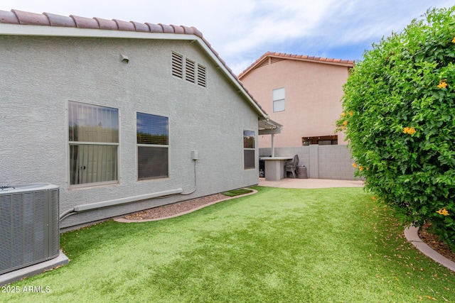 2326 E Spruce Dr, Chandler, AZ 85286 - rear view of property featuring cooling unit, a patio area, and stucco siding