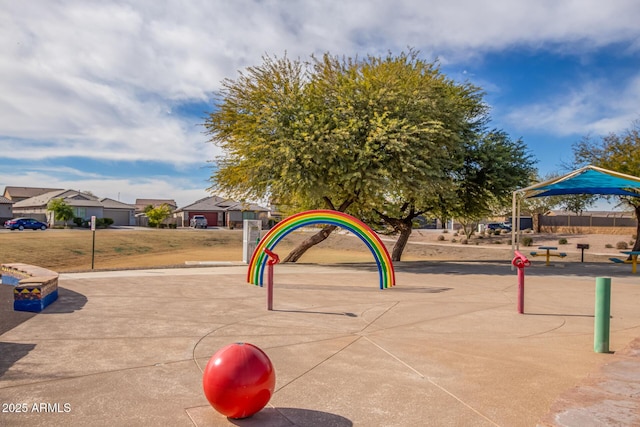view of play area