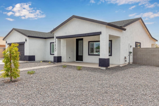 view of front of house featuring a garage