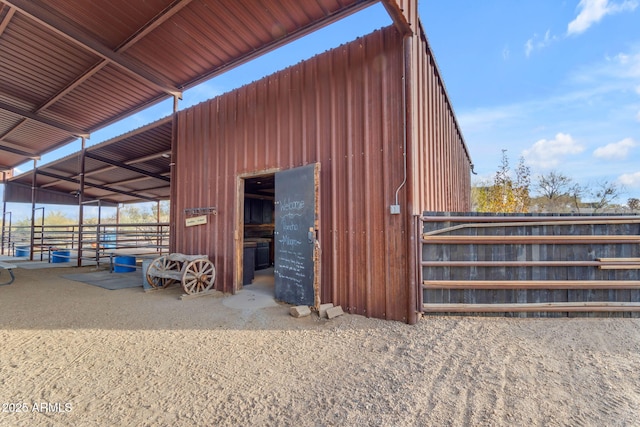 view of stable