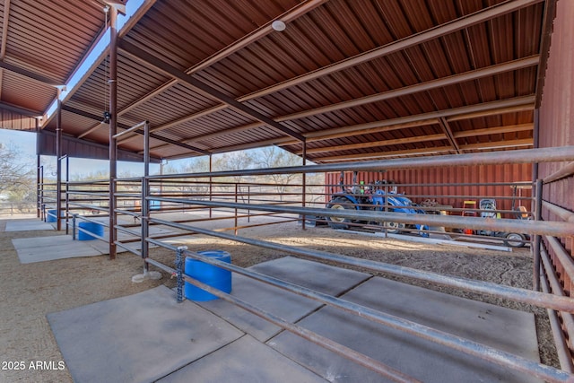 view of horse barn