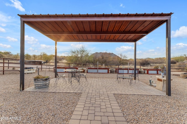 view of property's community featuring a mountain view