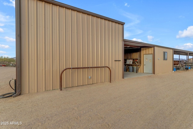 view of outbuilding