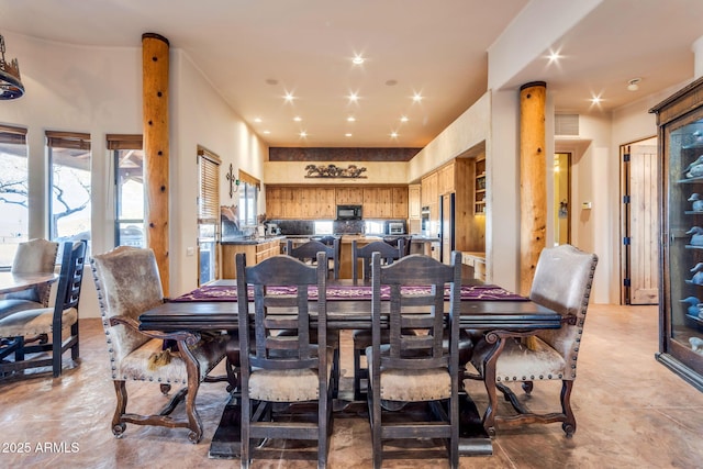 view of dining area