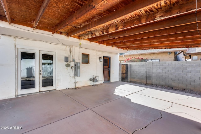 view of patio / terrace with french doors