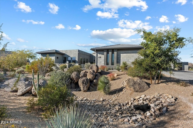 view of rear view of property