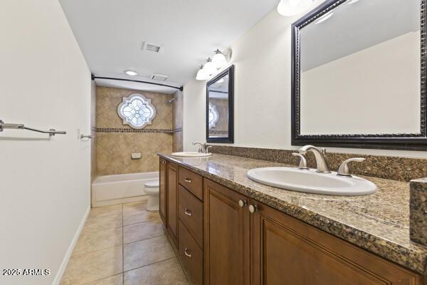 5450 E Paradise Ln, Scottsdale, AZ 85254 - bathroom featuring double vanity and tile patterned floors