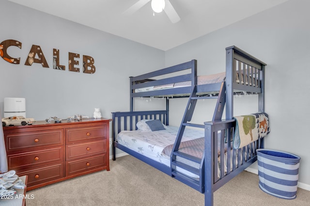 3029 E Patrick St, Gilbert, AZ 85295 - bedroom with carpet floors and a ceiling fan