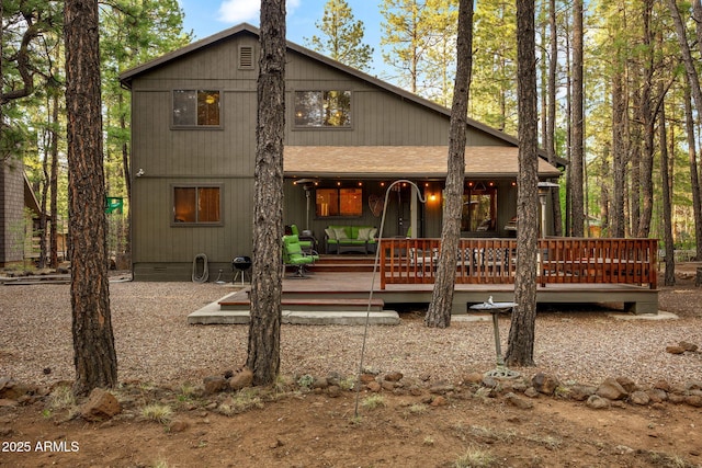 6523 Wild Cat Way, Pinetop, AZ 85935 - back of property featuring crawl space and roof with shingles