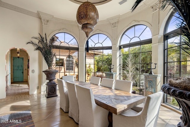 view of sunroom / solarium