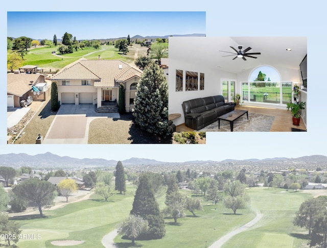 exterior space featuring golf course view