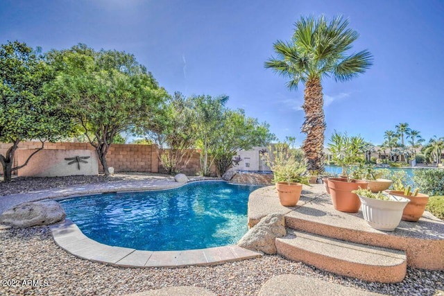 694 W Beechnut Dr, Chandler, AZ 85248 - view of pool with a fenced backyard