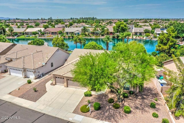 694 W Beechnut Dr, Chandler, AZ 85248 - aerial view of residential area featuring a nearby body of water