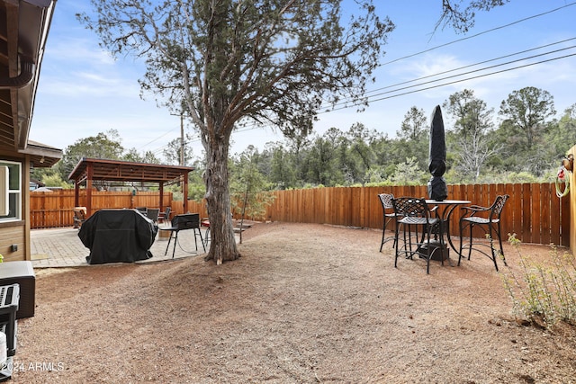 view of yard featuring a patio area