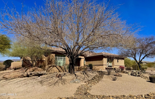 view of front of property with stucco siding