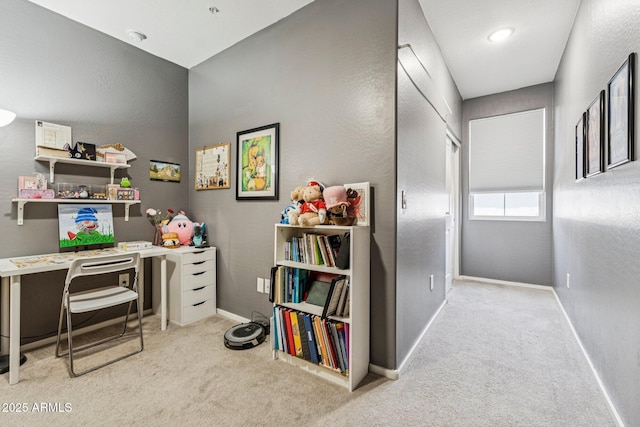 2313 E Hidalgo Ave, Phoenix, AZ 85040 - carpeted home office with baseboards