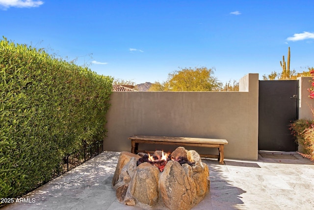 8145 E Tecolote Cir, Scottsdale, AZ 85266 - view of patio / terrace with fence