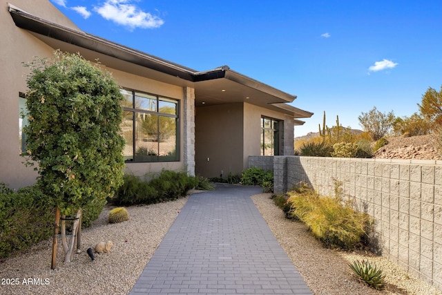 8145 E Tecolote Cir, Scottsdale, AZ 85266 - view of side of home with fence and stucco siding