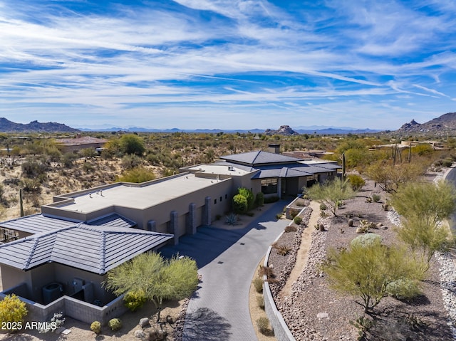 8145 E Tecolote Cir, Scottsdale, AZ 85266 - drone / aerial view with a mountain view